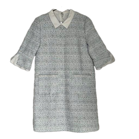 Rumere Tweed Wool Blend Dress - Picture 1 of 8